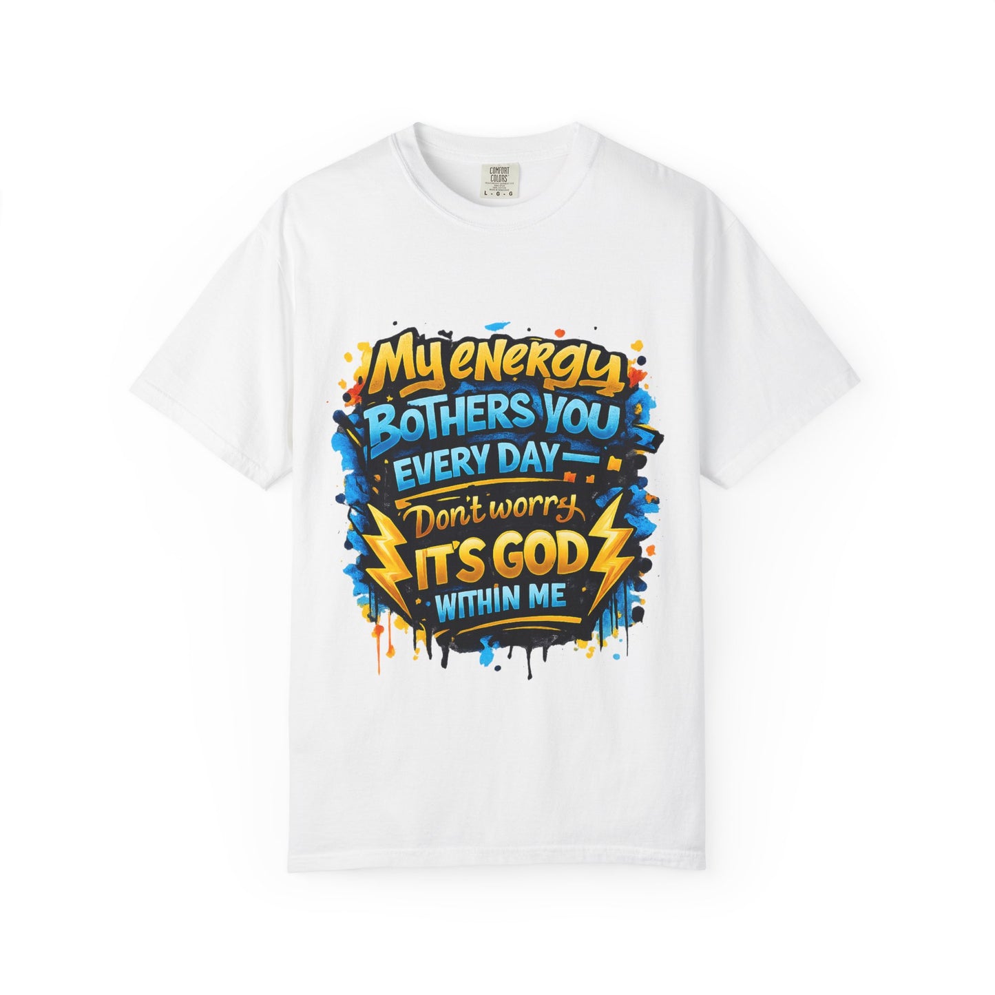 My Energy Bothers You Every Day tee | Christian Faith Shirt, Lightning Graphic