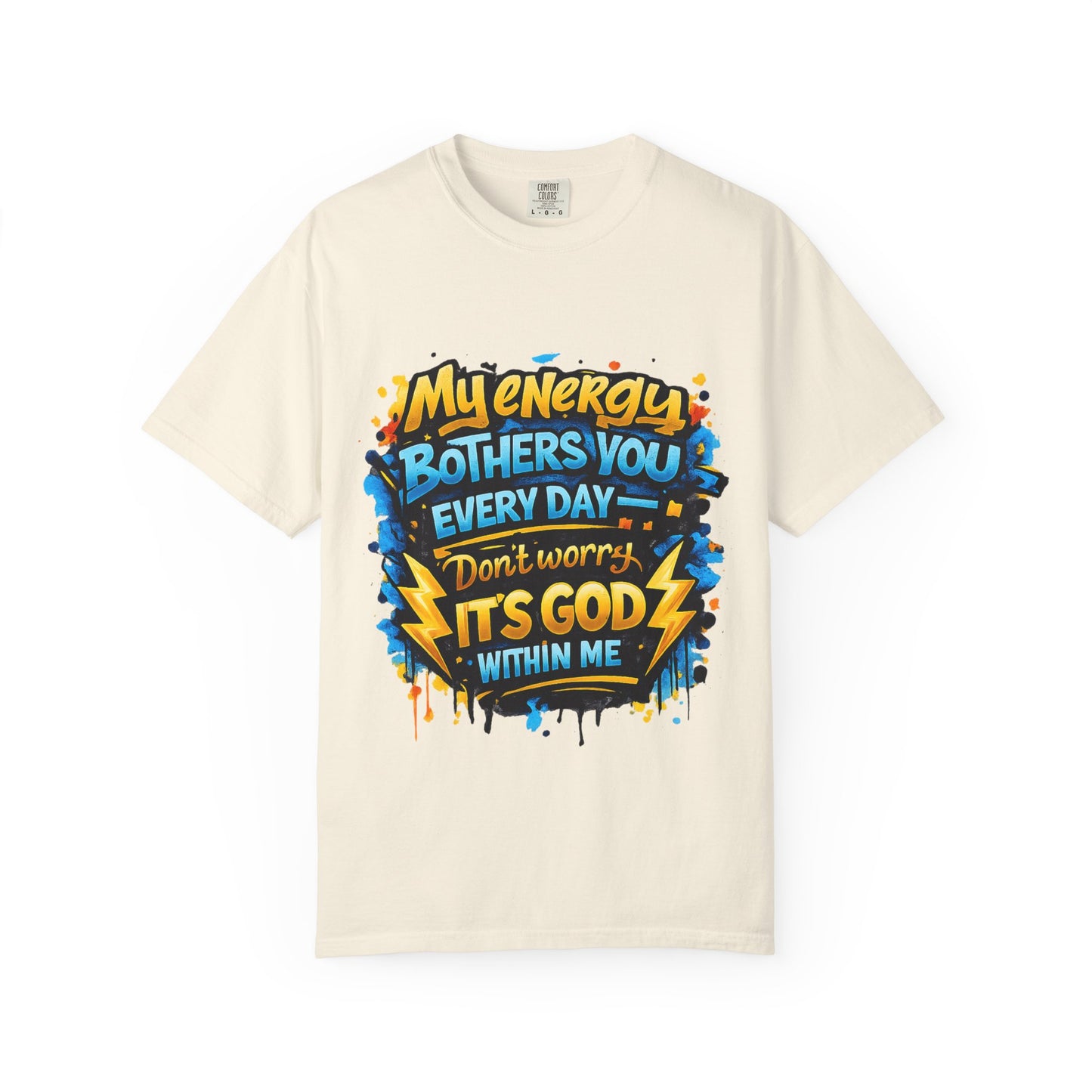 My Energy Bothers You Every Day tee | Christian Faith Shirt, Lightning Graphic
